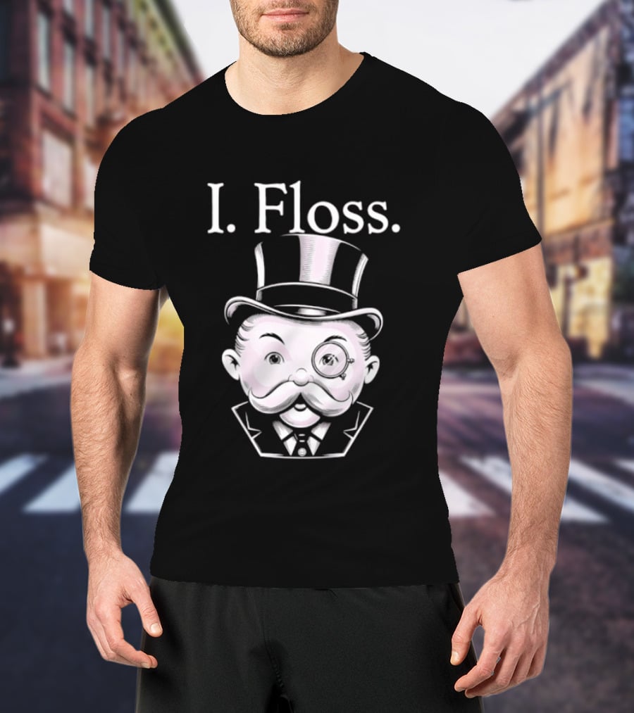 Rich Uncle Pennybags I Floss Iconic Monopoly T-Shirt