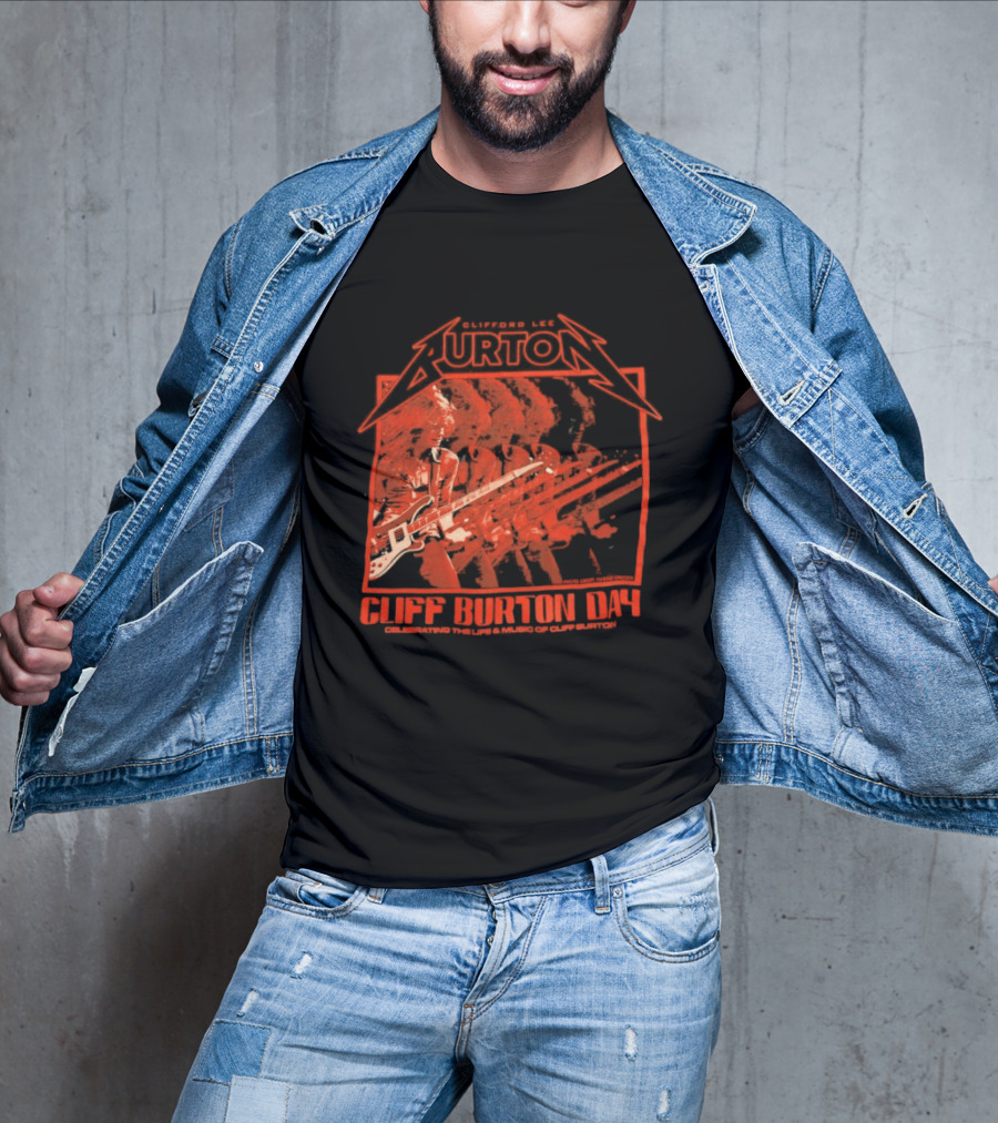 Clifford Lee Burton Cliff Burton Day 2025 Celebrating The Life And Music T-Shirt