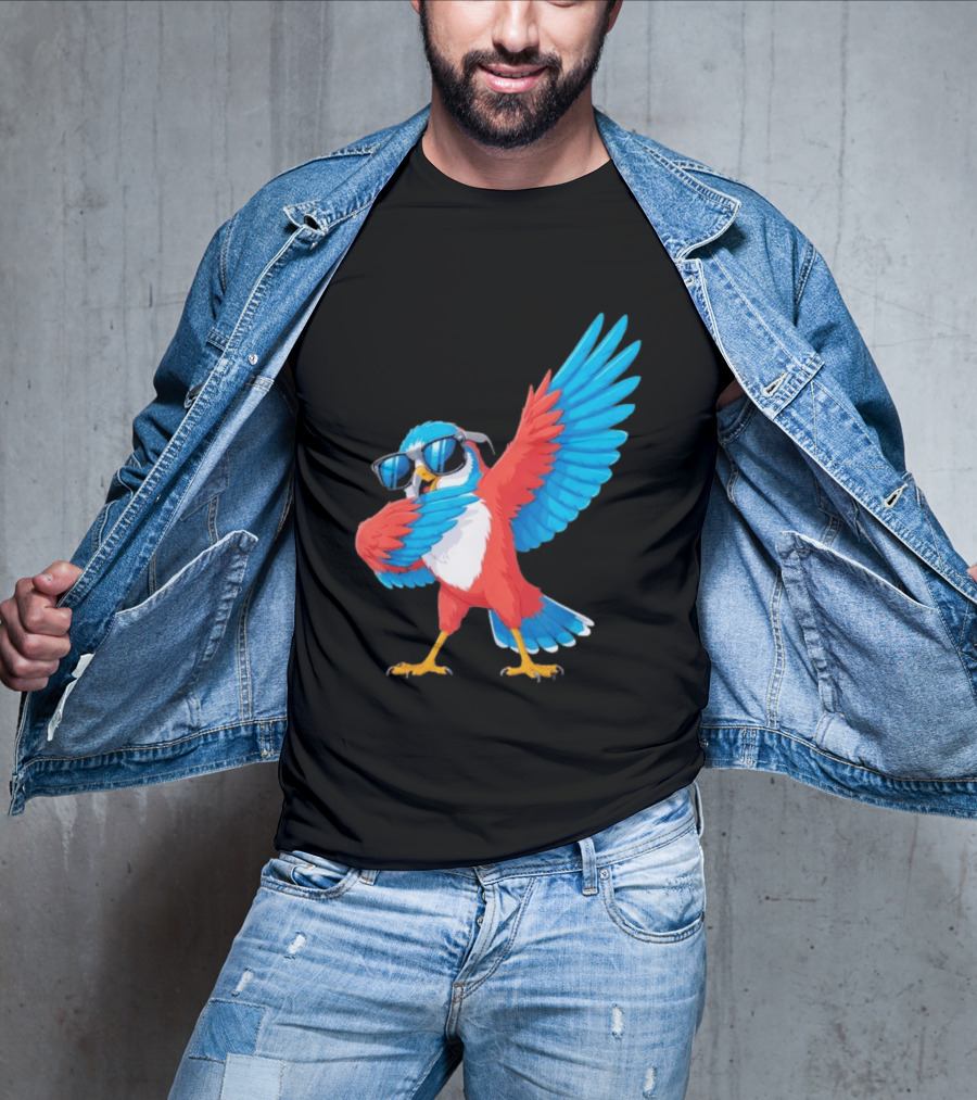 Sea Hawk Bird Dabbing With Sunglasses T-Shirt