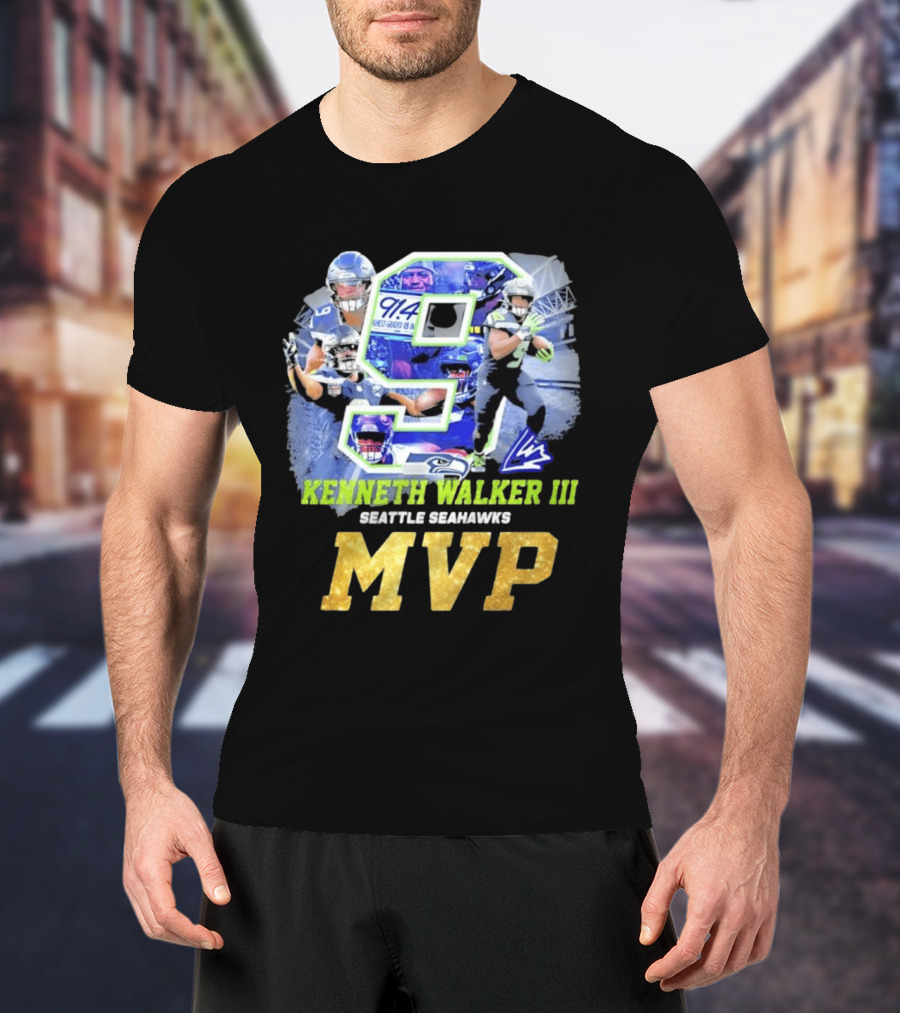 Kenneth Walker III Seattle Seahawks MVP 9 T-Shirt