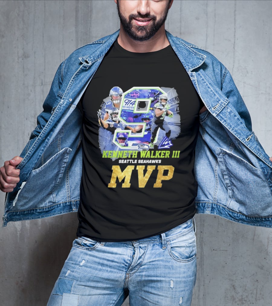 Kenneth Walker III Seattle Seahawks MVP 9 T-Shirt