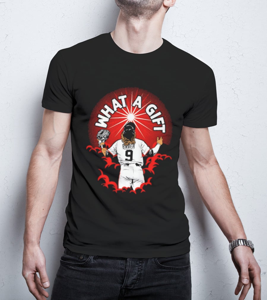 What A Gift Harrison Bader San Francisco Number 9 T-Shirt
