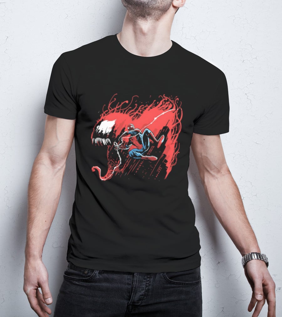 Spider Man Carnage Symbiote Dynamic Battle T-Shirt