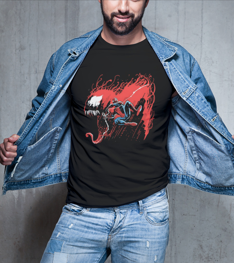 Spider Man Carnage Symbiote Dynamic Battle T-Shirt