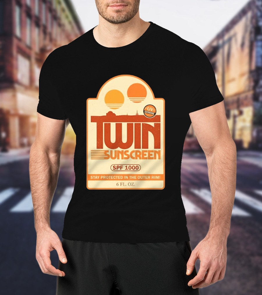 Twin Sunscreen SPF 1000 UV Extreme Stay Protected In The Outer Rim 6 Fl. Oz T-Shirt