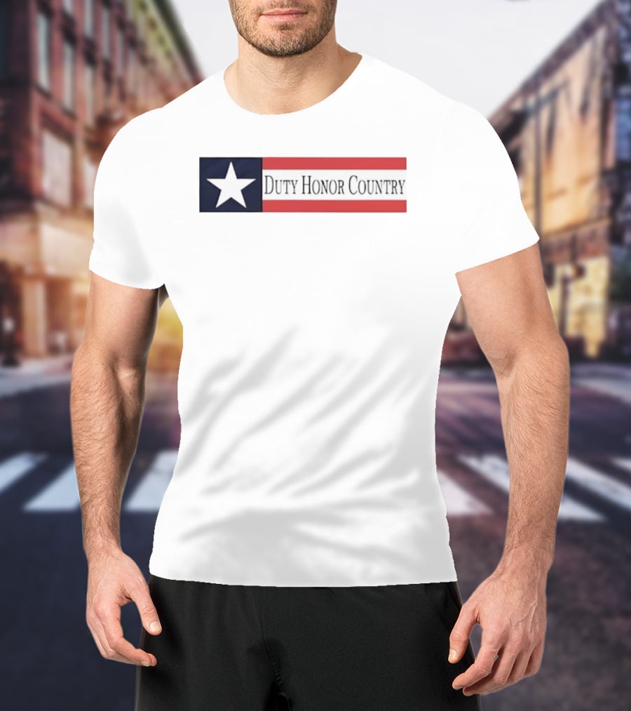 Duty Honor Country Star And Stripes Flag T-Shirt