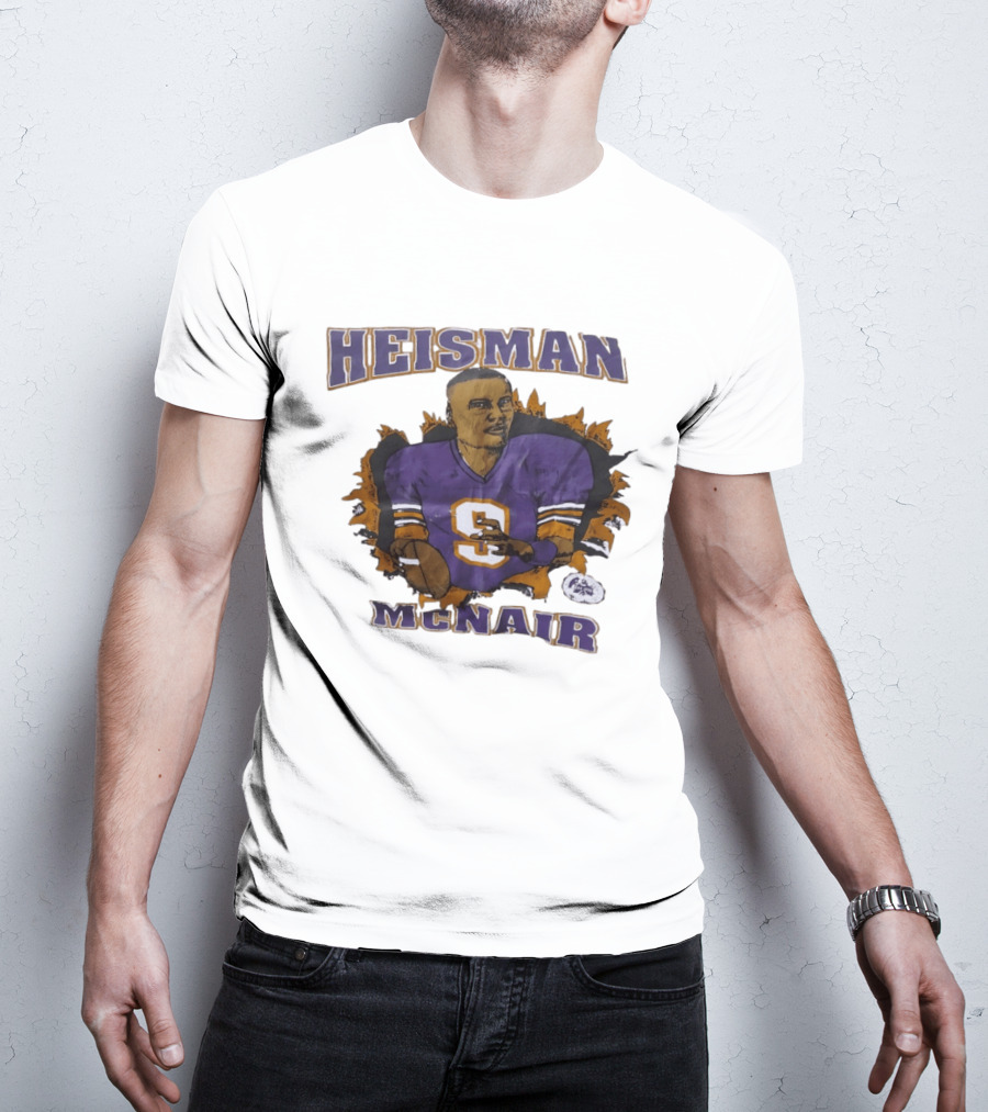 HEISMAN MCNAIR Purple Jersey Football T-Shirt
