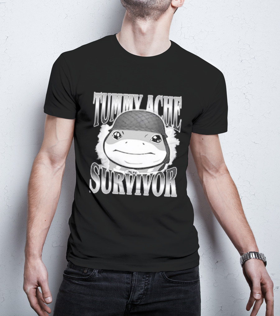 Tummy Ache Survivor Jeff The Land Shark Helmet Meme T-Shirt
