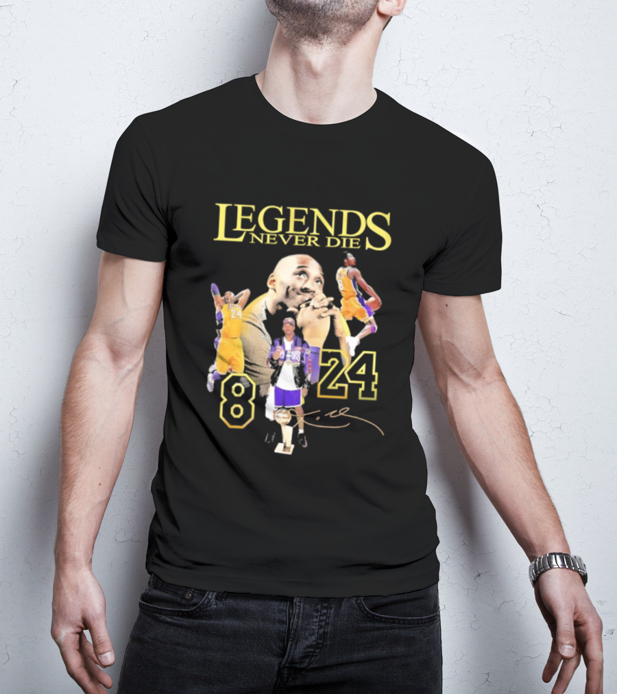 Legends Never Die Kobe Bryant 8 24 Los Angeles Basketball T-Shirt