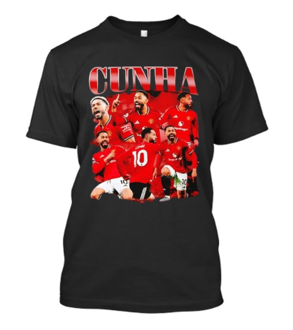 Cunha Manchester United Bootleg Picture Collage T-Shirt