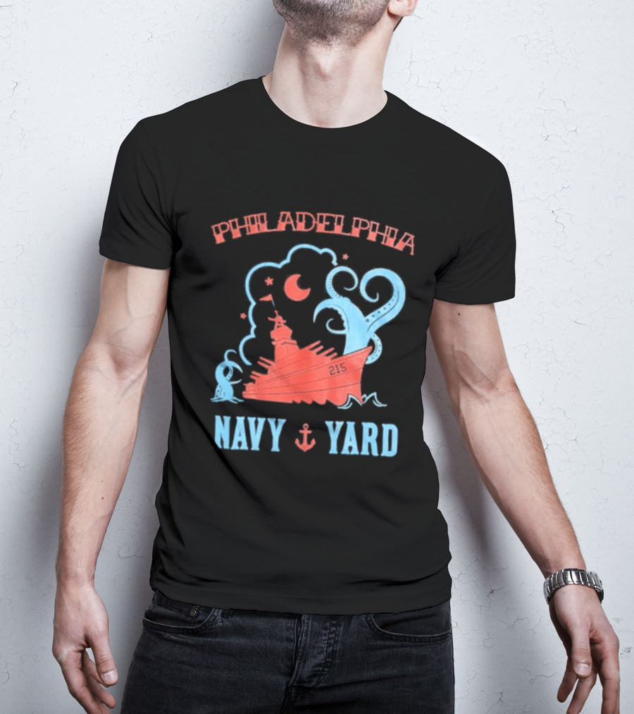 Philadelphia Phillies Navy Yard Anchor Ship T-Shirt