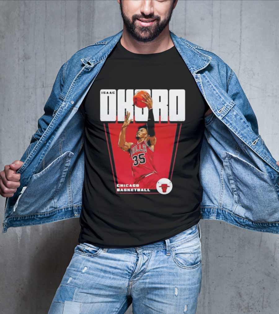 Chicago Basketball Okoro 35 Bulls Dunk T-Shirt