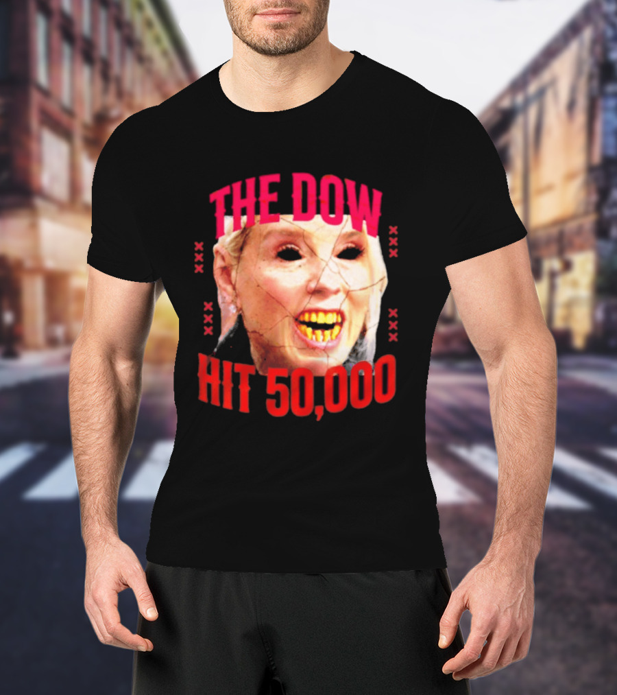 Pam Bondi The Dow Hit 50 000 Protest Epstein Files T-Shirt