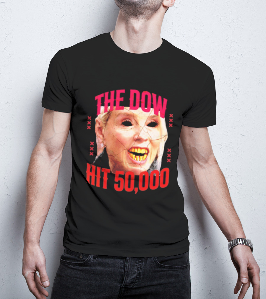 Pam Bondi The Dow Hit 50 000 Protest Epstein Files T-Shirt