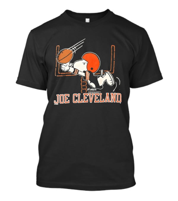 Joe Cleveland Browns Football Peanuts Comic T-Shirt