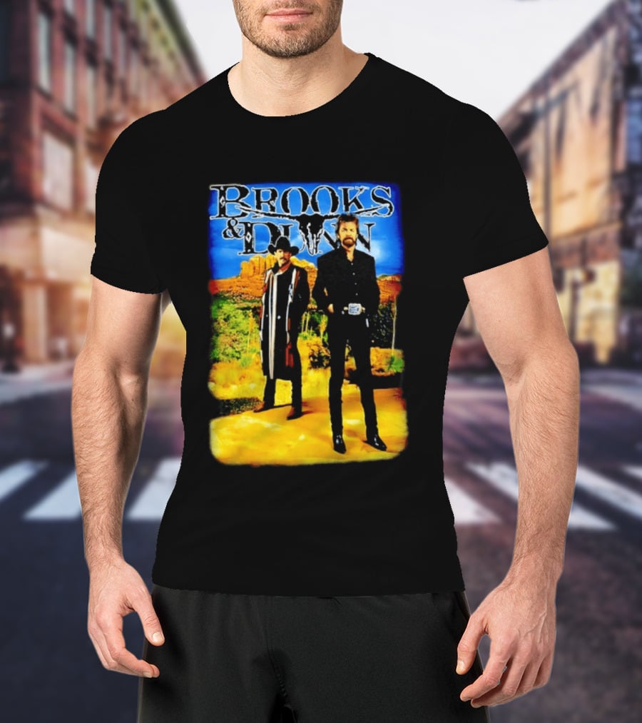 Brooks And Dunn Western Style Desert T-Shirt