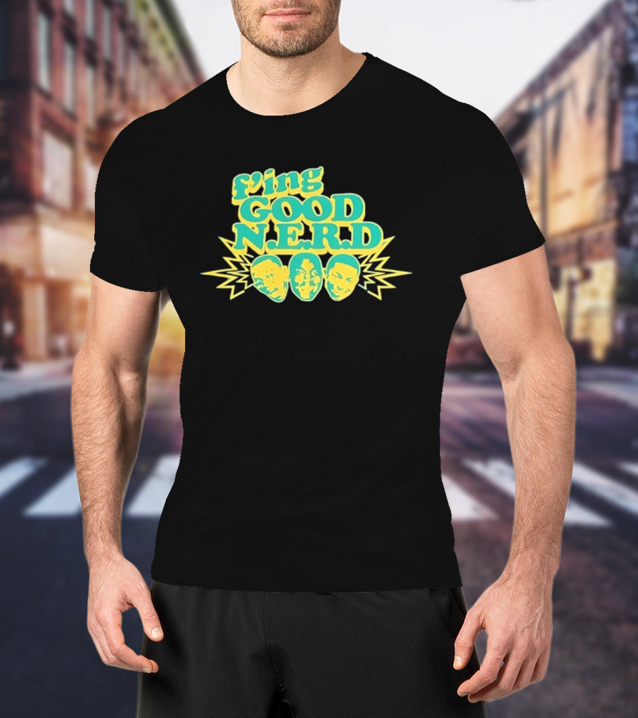 F'ing Good N.E.R.D Faces And Lightning T-Shirt