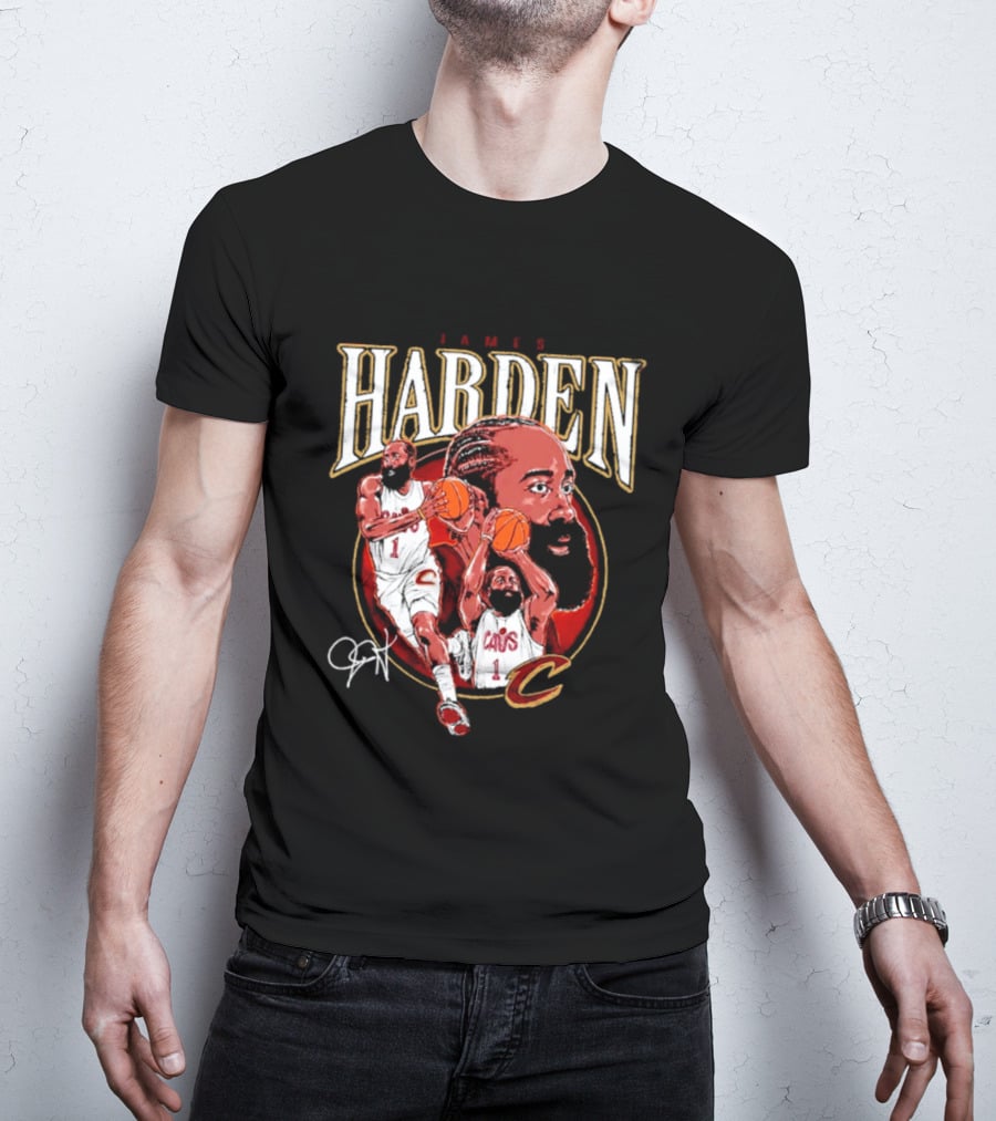 James Harden Cavs Basketball Legend Cleveland Number One T-Shirt