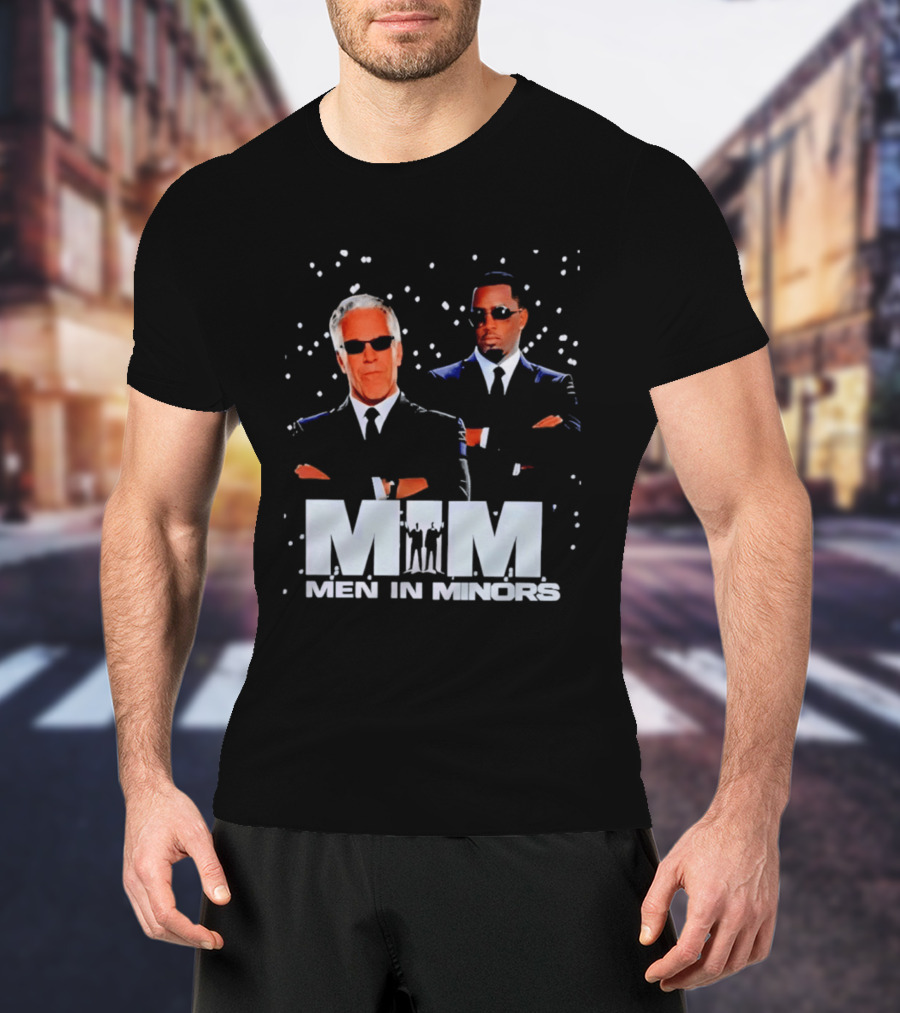 Men In Minors MIM Jeffrey Epstein Sean Combs T-Shirt