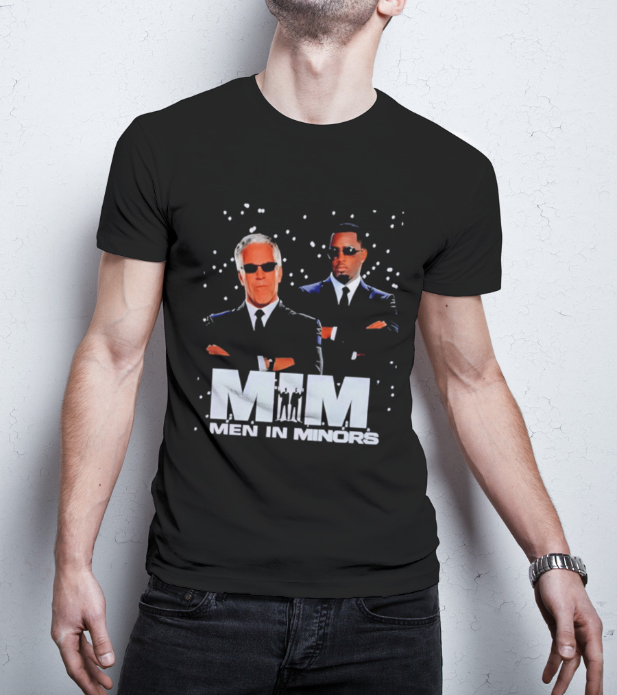 Men In Minors MIM Jeffrey Epstein Sean Combs T-Shirt