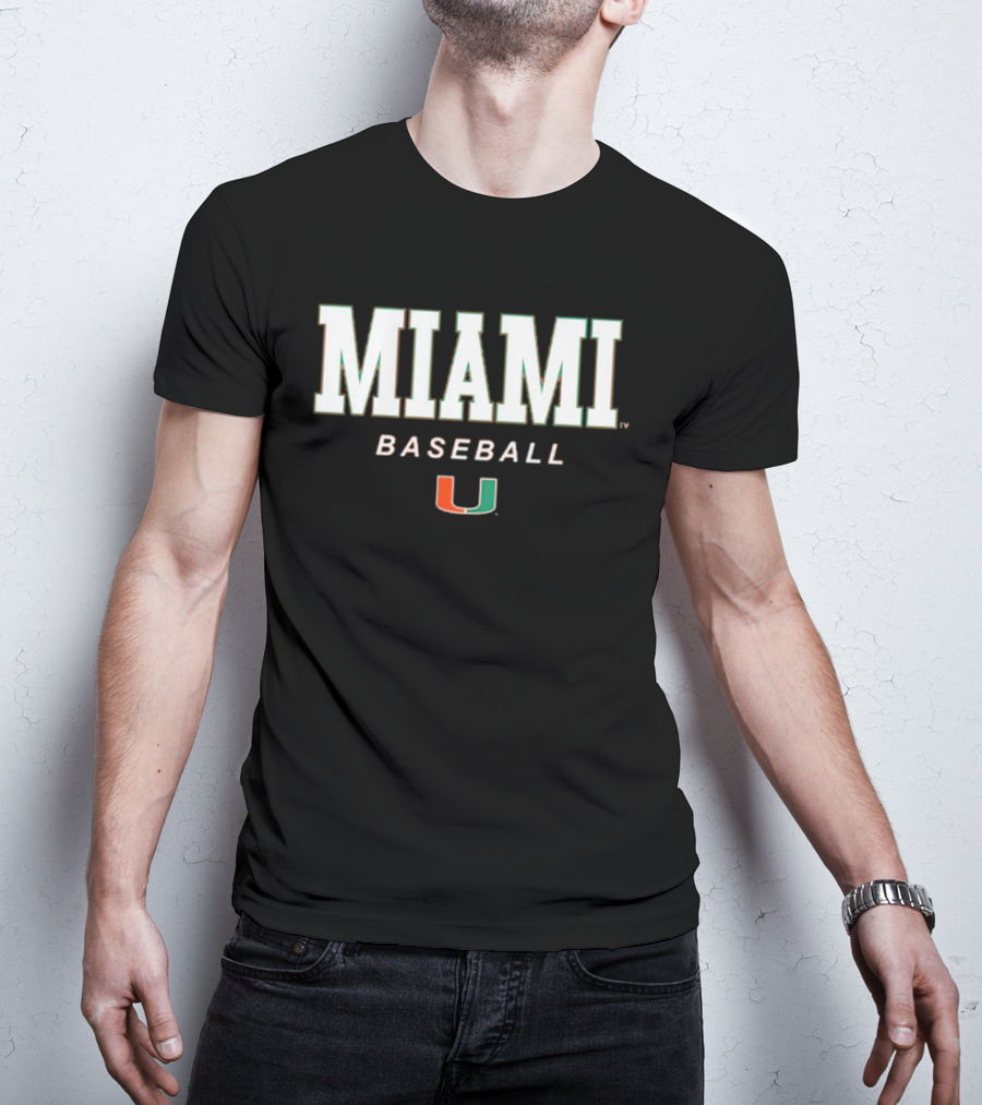 Miami Baseball Miami U Wordmark T-Shirt