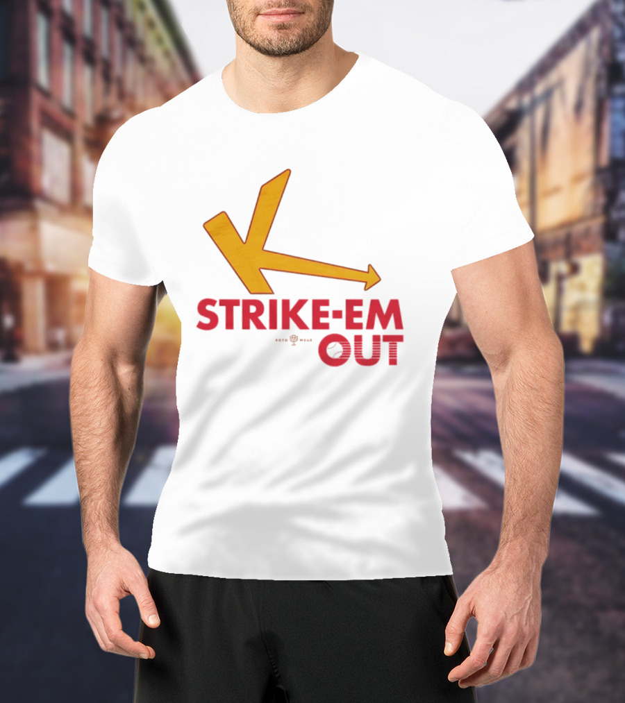 Strike Em Out Arrow CJ Beatt Baseball T-Shirt