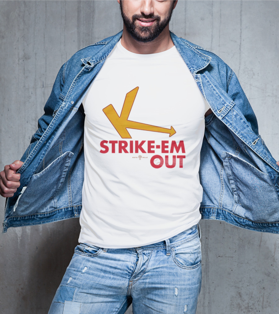 Strike Em Out Arrow CJ Beatt Baseball T-Shirt