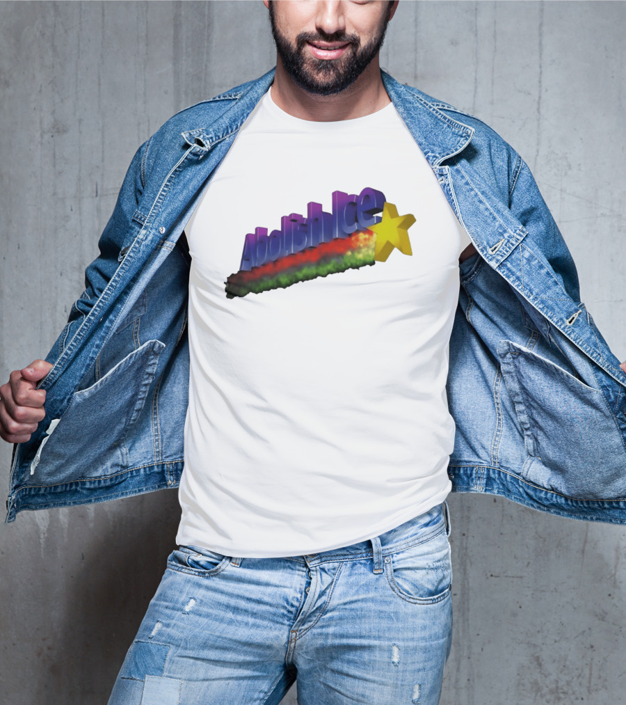 Abolish ICE Star Bold Text With Colorful Gradient And 3D Effect T-Shirt