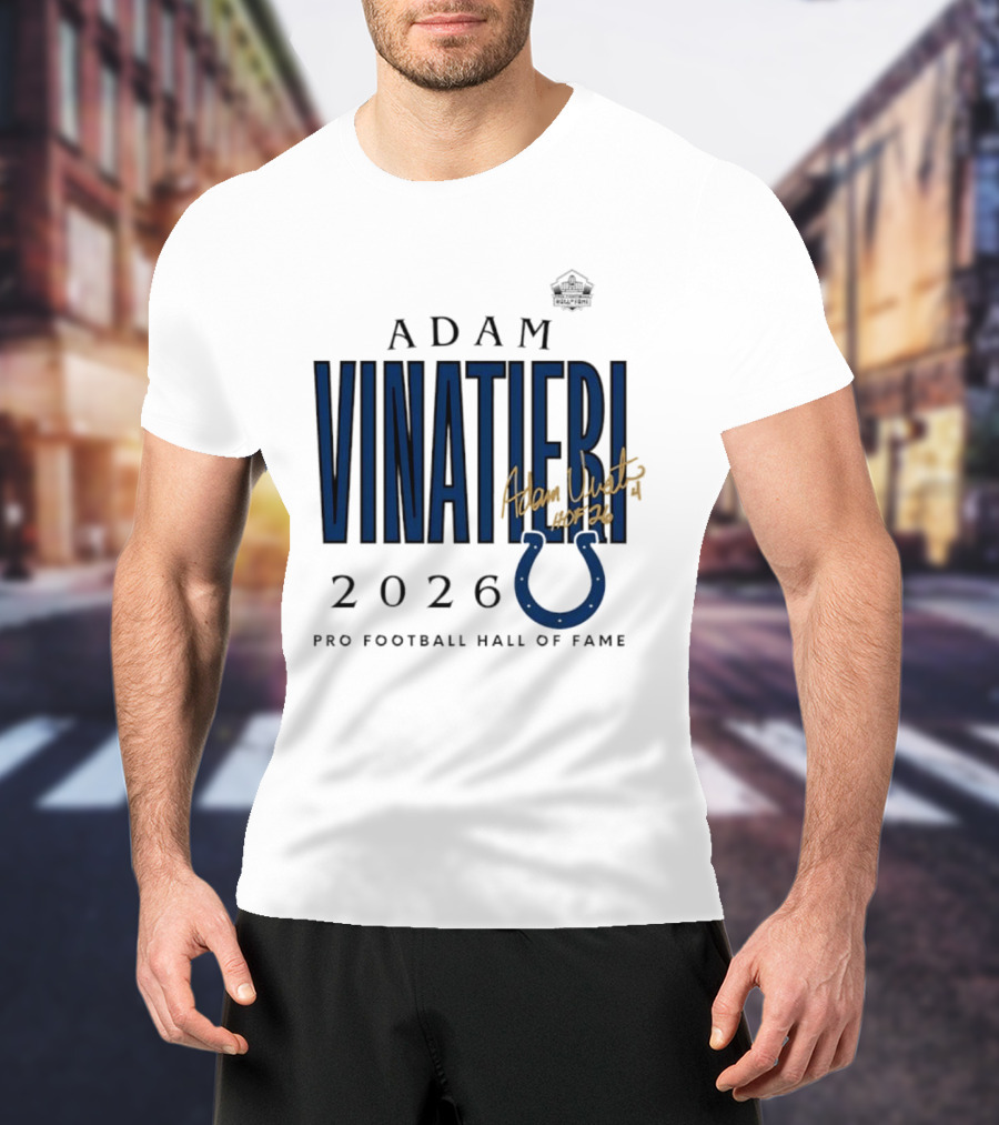 Adam Vinatieri Colts 2026 Pro Football Hall Of Fame Induction T-Shirt