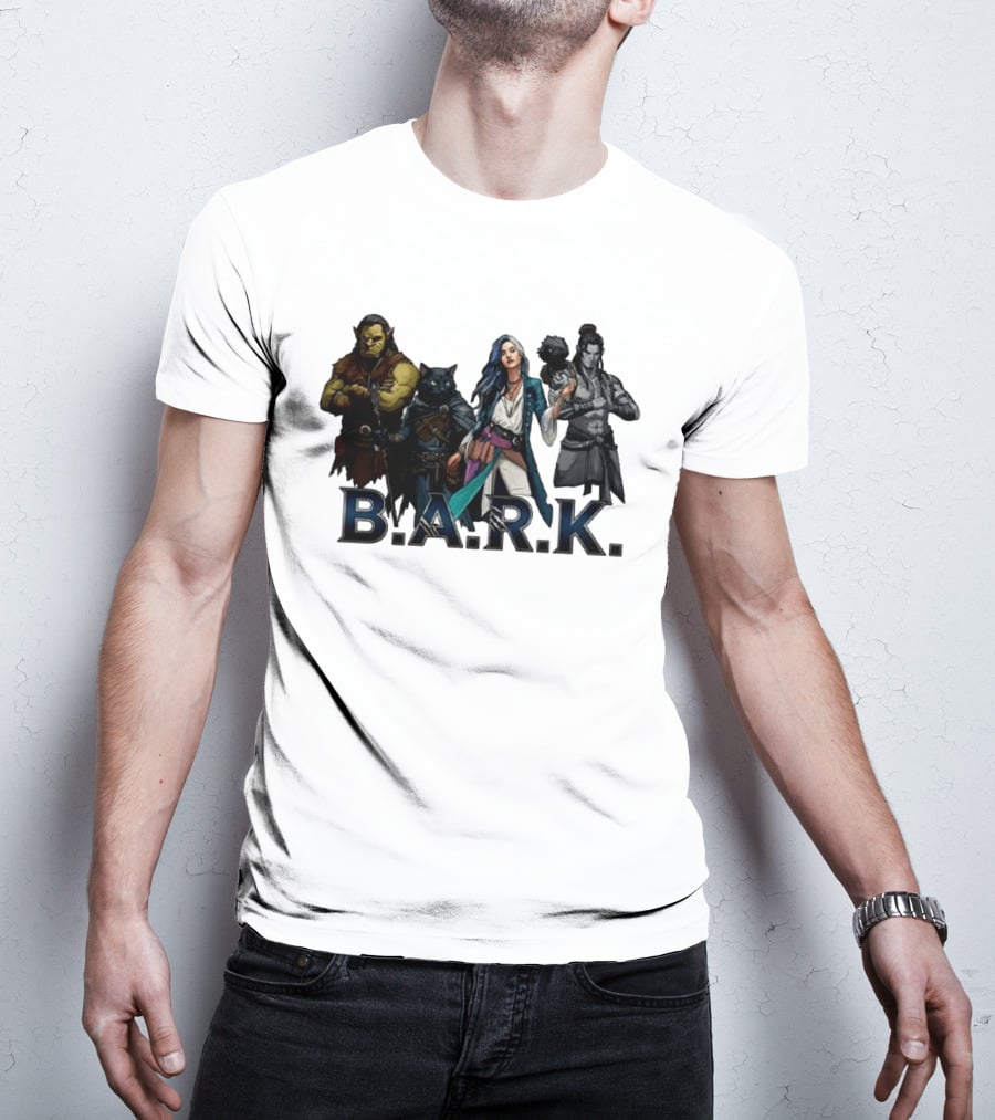 B.A.R.K. Tyranny Of Dragons Fantasy Character Ensemble T-Shirt