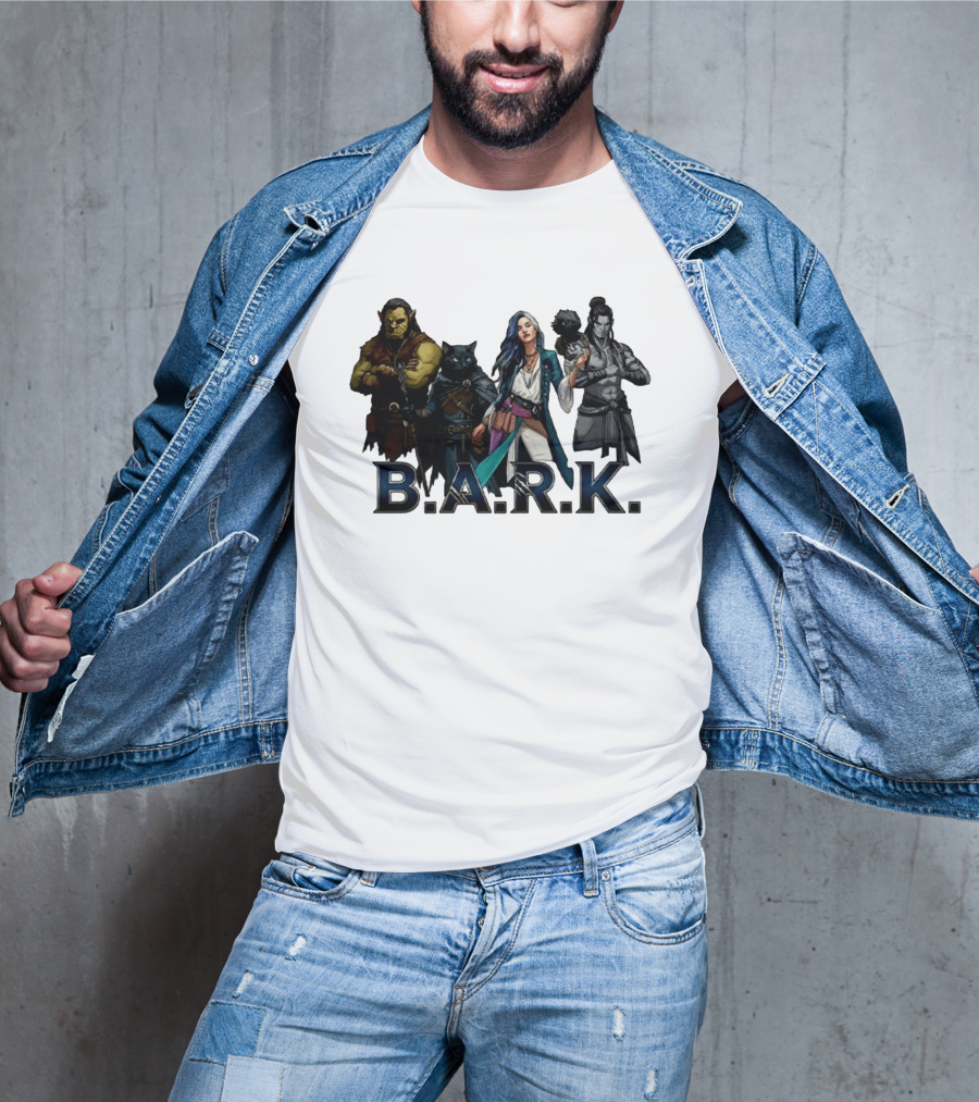 B.A.R.K. Tyranny Of Dragons Fantasy Character Ensemble T-Shirt