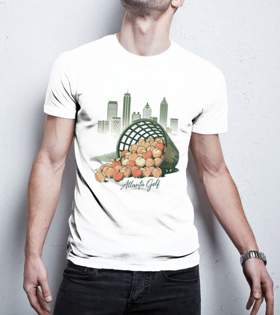 Bucket Of Peaches Golf City Skyline T-Shirt