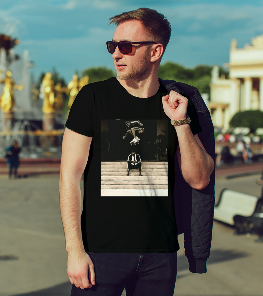 Bad MFs Tyshawn And Samuel L In Adidas Skateboard Jump Scene T-Shirt