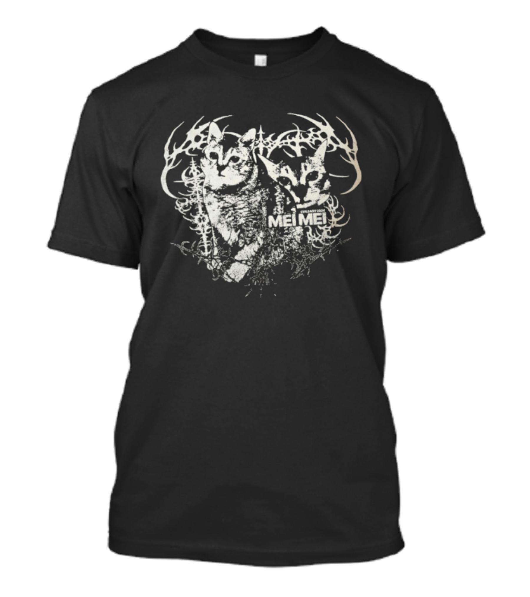 Cat Mei Mei Antler Heart T-Shirt