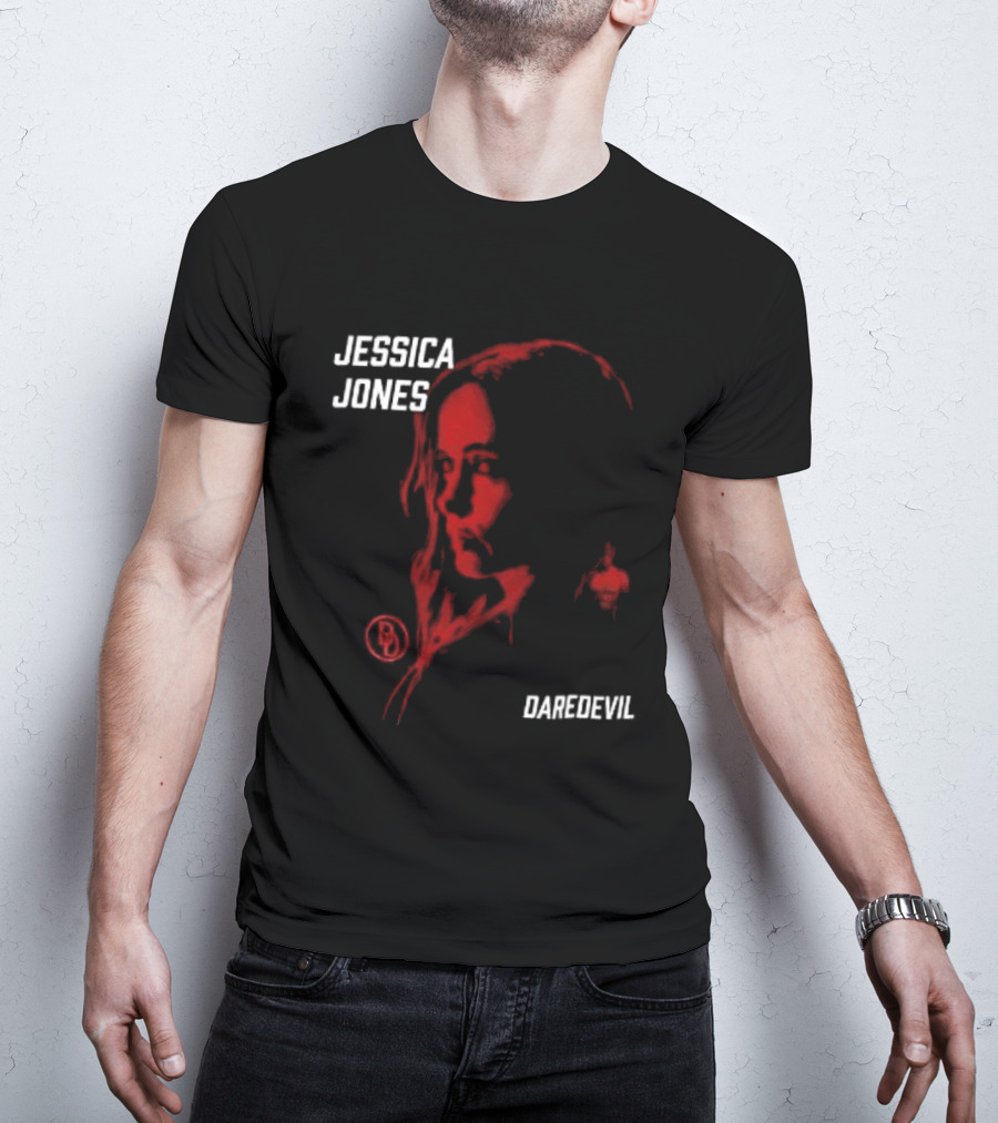 Jessica Jones Daredevil Season 2 Matt Murdock Red Shadow Face T-Shirt