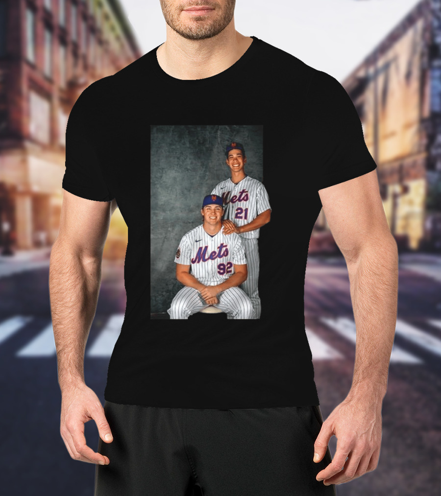 New York Mets Jonathan Pintaro Jonah Tong Step Brother Team Players T-Shirt