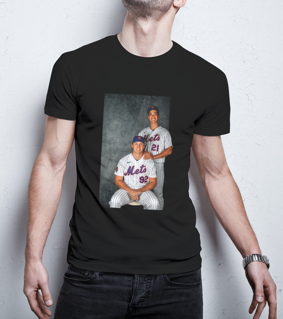 New York Mets Jonathan Pintaro Jonah Tong Step Brother Team Players T-Shirt