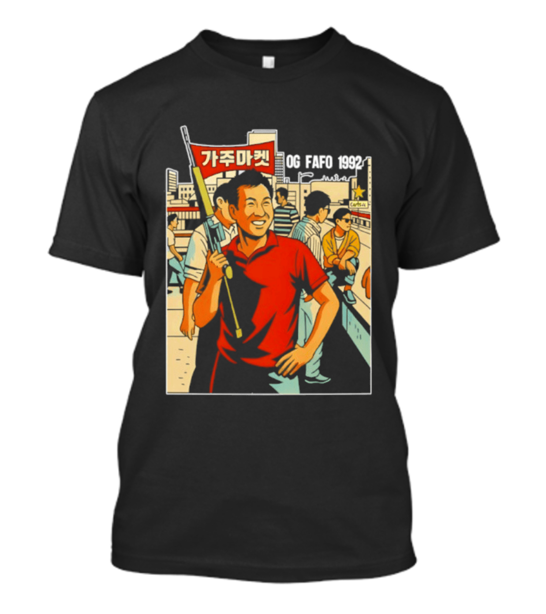 Gaju Market California OG FAFO 1992 Retro Vibe Scene T-Shirt