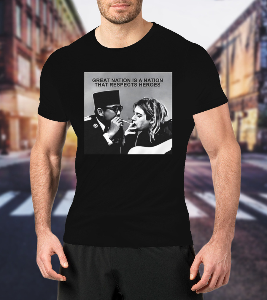 Great Nation Respects Heroes Iconic Figure Meeting T-Shirt