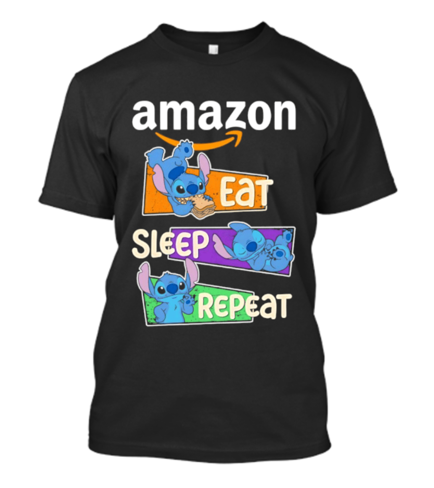 Amazon Stitch Eat Sleep Repeat T-Shirt
