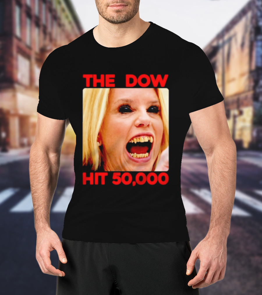 The Dow Hit 50000 Teeth Blonde Woman T-Shirt