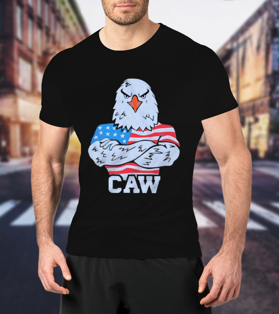 Eagle Caw American Flag Stars And Stripes T-Shirt
