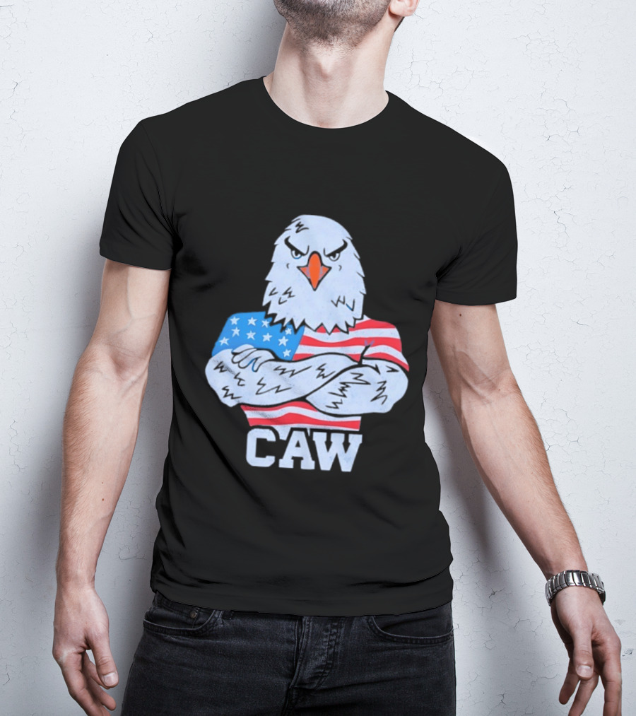 Eagle Caw American Flag Stars And Stripes T-Shirt