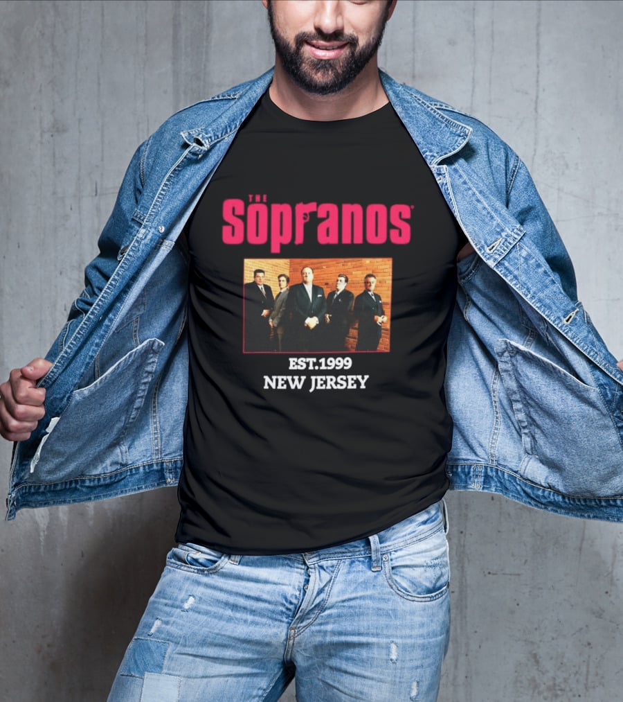 Sopranos Est 1999 New Jersey Cast Photo T-Shirt