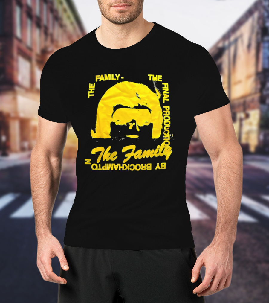 The Family The Final Production By Brockhampton Face Silhouette Yellow T-Shirt