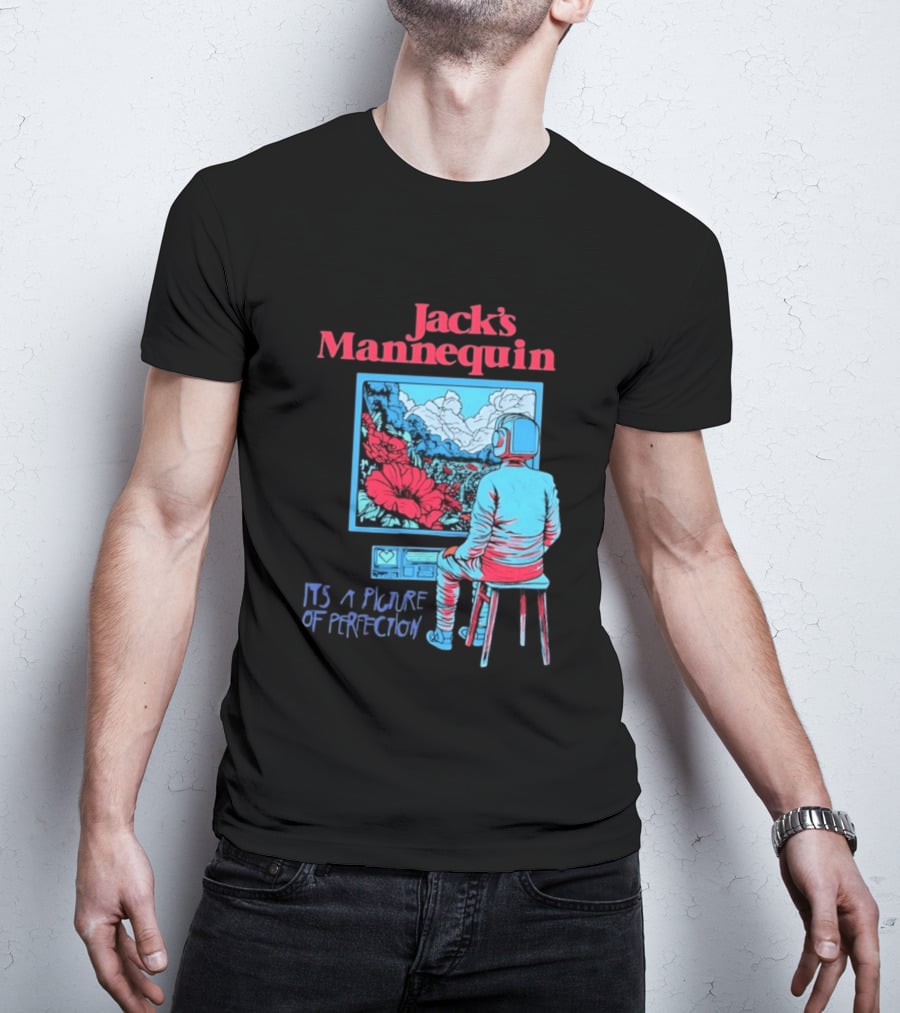 Jack's Mannequin It's A Picture Of Perfection Vibrant Robot Art Scene T-Shirt