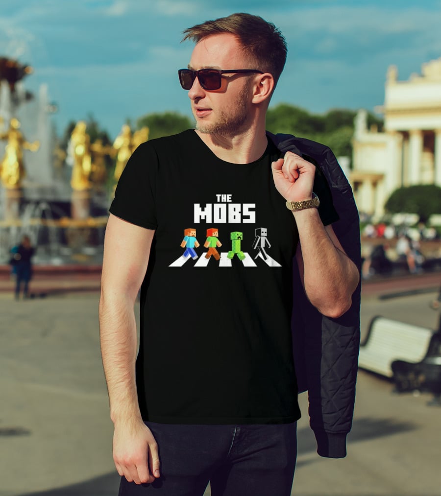 The Mobs Abbey Road Minecraft Characters T-Shirt