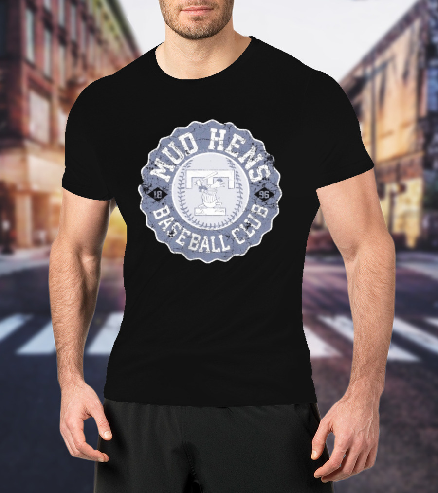 Mud Hens Baseball Club 1896 Toledo Stamp T-Shirt