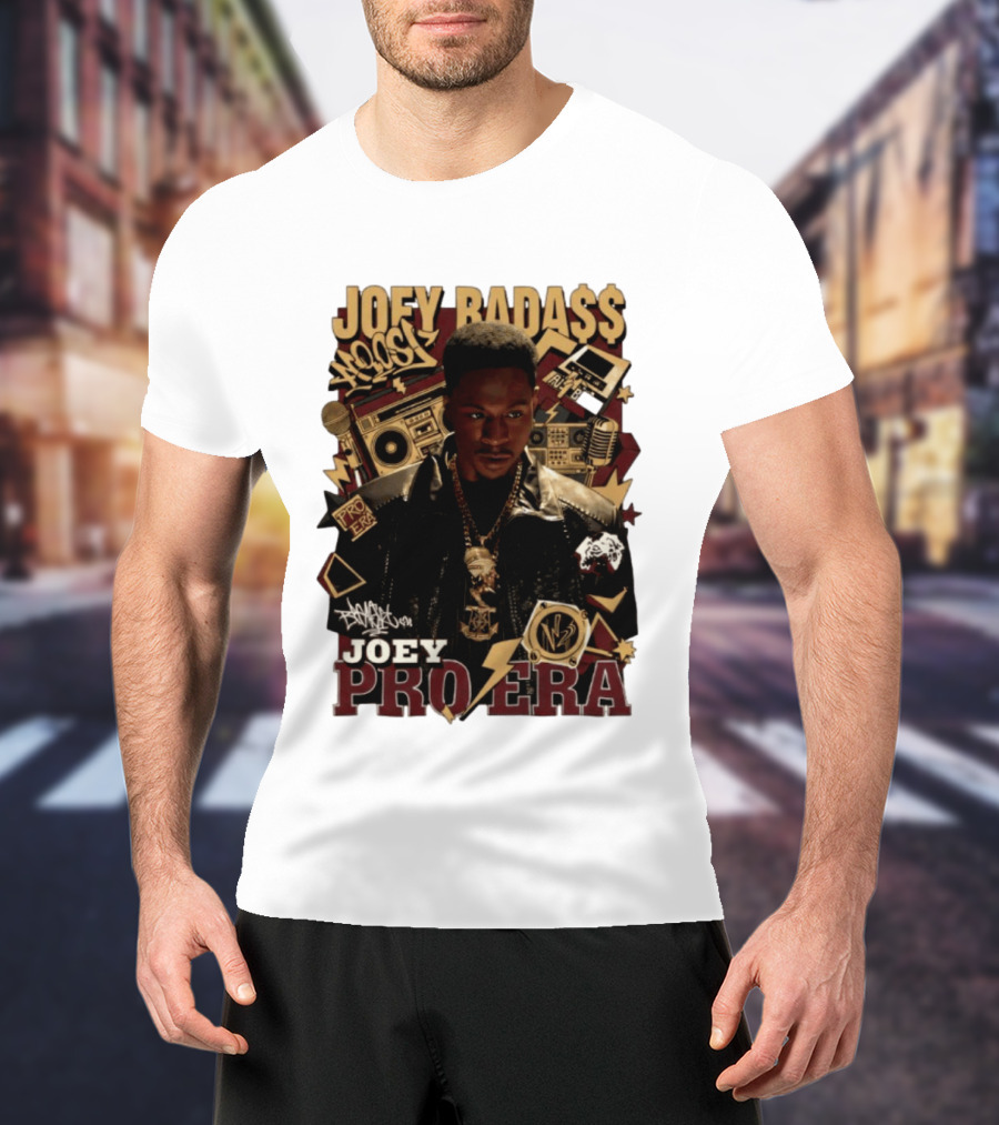 Joey Badass Pro Era Hip Hop Retro Style Collage T-Shirt