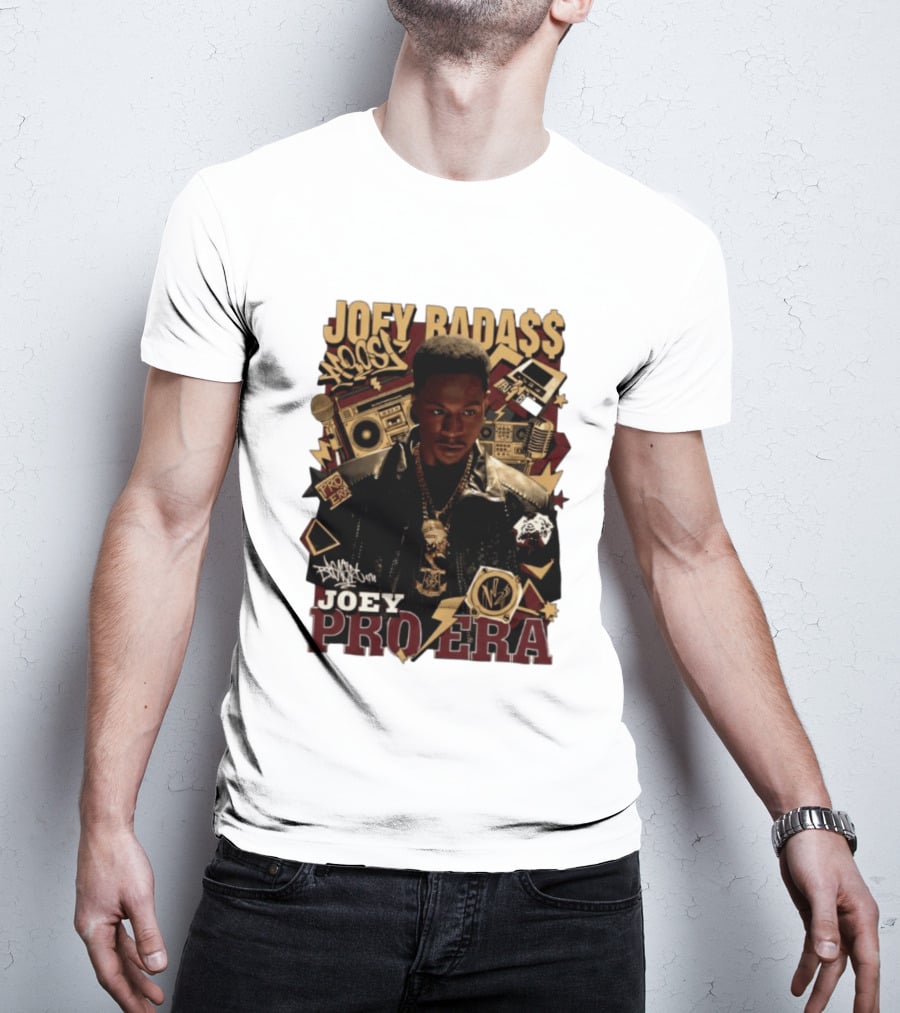 Joey Badass Pro Era Hip Hop Retro Style Collage T-Shirt